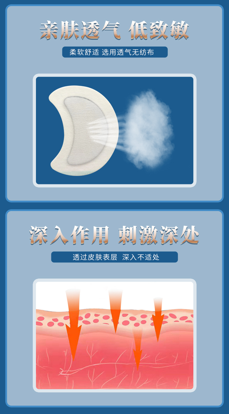 敷貼于淋巴處，親膚舒適透氣